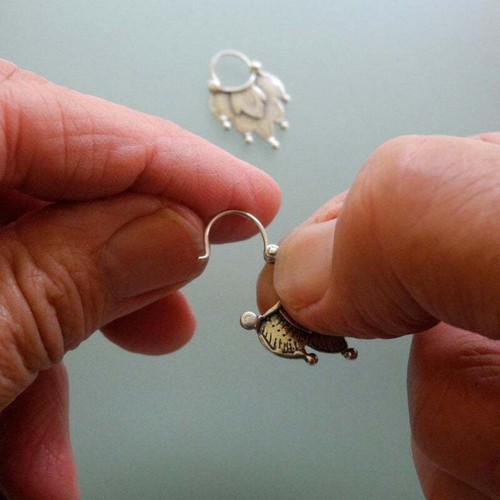 Vintage 925 Silver Women Ear Hook Earrings Drop Dangle Wedding Jewelry Gifts - Picture 18 of 59