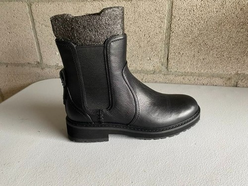 COLE HAAN Women's Greenwich Chelsea Bootie Boot, Black Leather Waterproof, Size7 - Picture 4 of 10