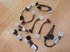 9 Pcs INTEL 4 PIN IDE Molex to 2X SATA Power Adapter FOR SSD SATA DRIVE ORIGIN