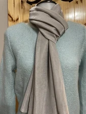 Cejon Scarf Silver Wrap Nylon Lurex LNWOT Worn Once