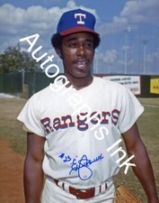 Elliott Maddox autographed 8x10  Texas Rangers Private Signing #2