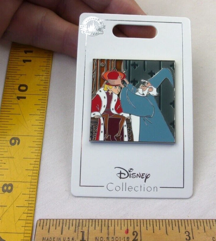 The Sword in the Stone Merlin being crowned Disney Pin New on card
