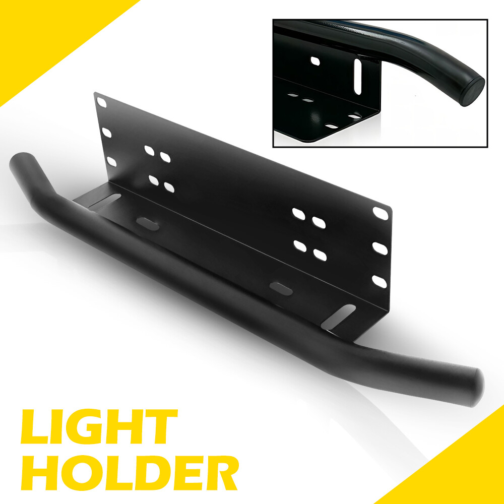 Dodge Ram 1500 2500 Bull Bar License Plate Bracket with Light Holder