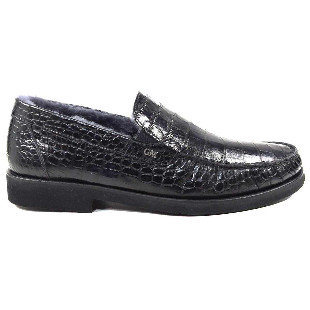 GOODMAN ?? MEN\'S BLACK SOFT LEATHER COMFORT SUMMER LOAFERS GOODMAN ?? MEN main image 3