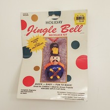 Vintage Holiday Jingle Bell Necklace Craft Kit Christmas Toy Soldier