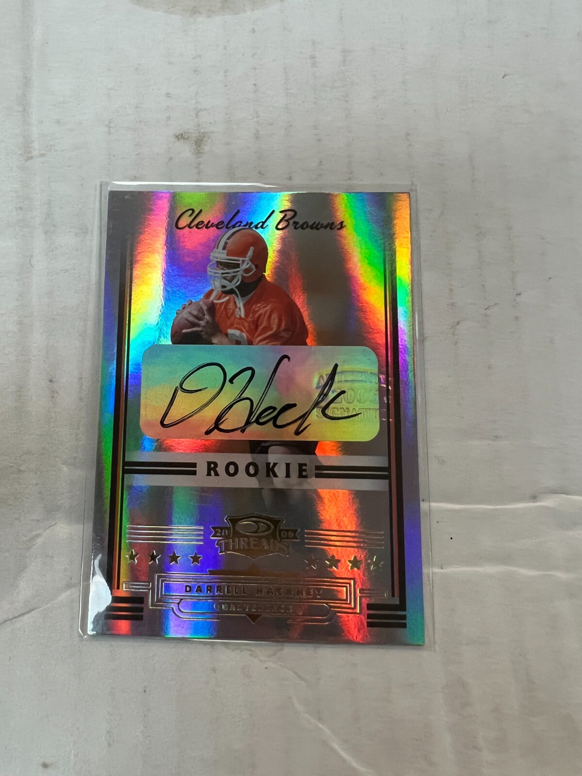 Darrell Hackney 2006 Donruss Threads Rookie Auto #263 #683/999 NrMt