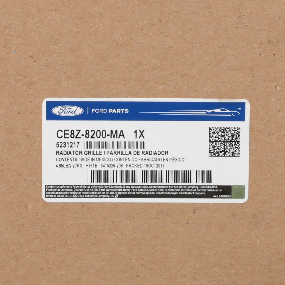 2012-2014 Ford Fiesta 4 & 5 Door Front Lower Bumper Black Grille OEM NEW Genuine - Image 4 of 4