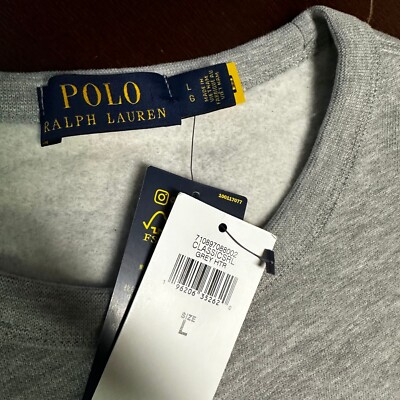 【専用】Lサイズ Polo Ralph Lauren Mens Gray Heather Classic Long Sleeve Pullover