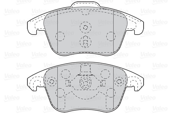 Plaquettes de frein à disque Valeo 302099 garniture céramique anti-bruit