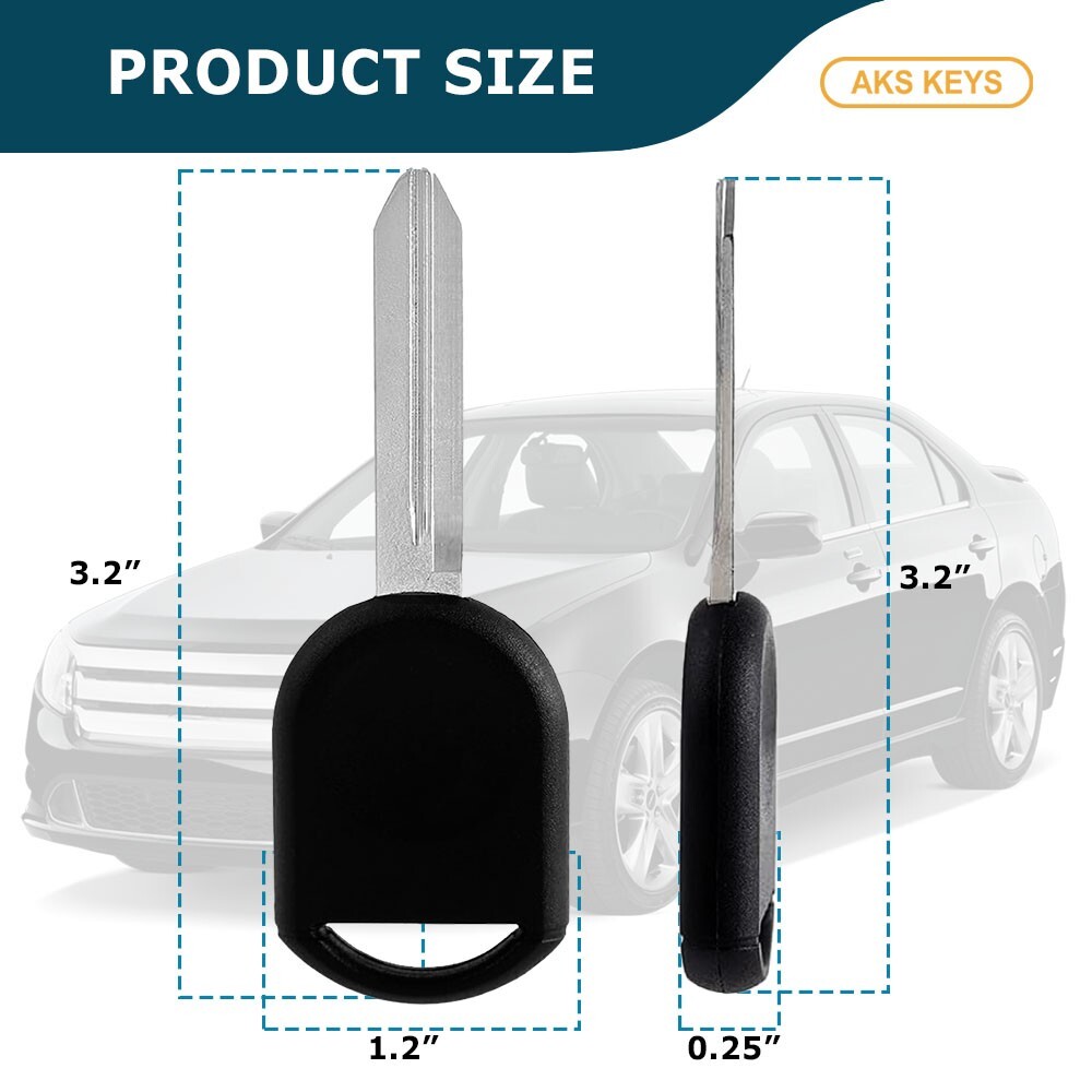 2 Replacement for Ford Windstar 2001 2002 2003 Ignition Chip Car Transponder Key