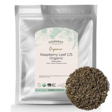 Organic Red Raspberry Leaf Tea Loose Leaf 1 Pound Bulk Non GMO Kosher