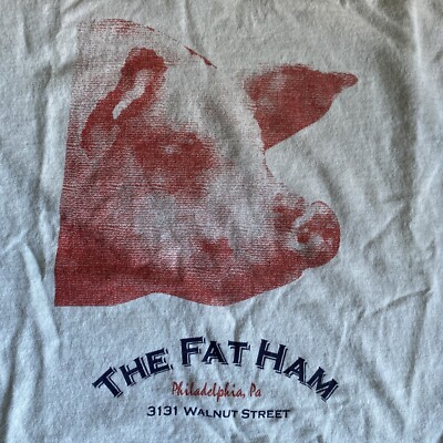 Vintage The Fat Ham Ringer T-Shirt - Large - Philadelphia, Pennsylvania - Anvil