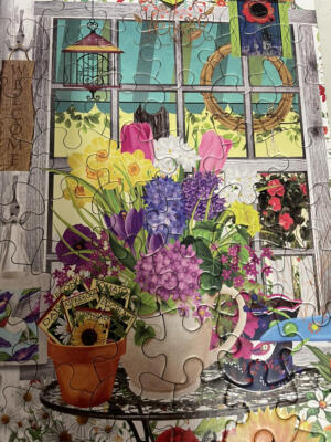 FLOWER SHOP Puzzle Ceaco 300 pc Complete Tracy Flickinger Art