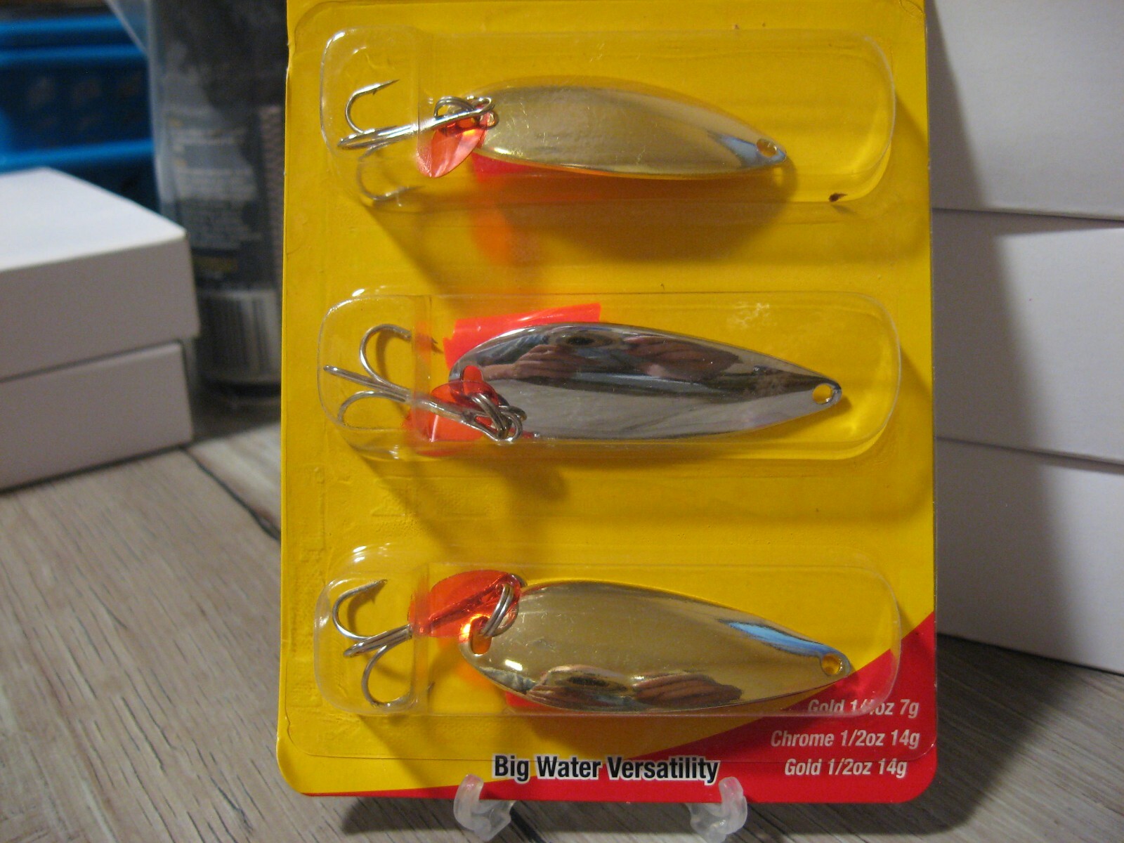 Johnson Sprite Saltwater Fishing Spoon Kit 3 Lures 1/2 Silver & 1/4 & 1