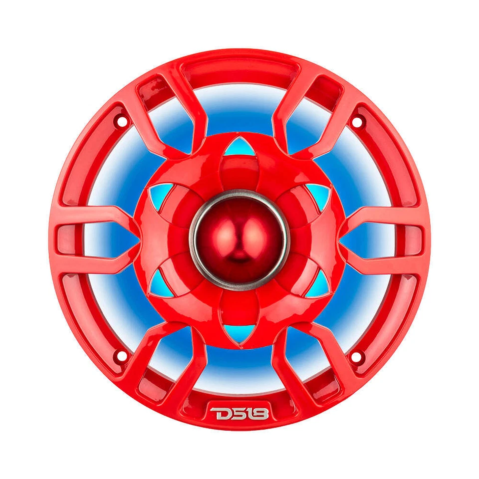 DS18 PRO-GTW6RD 6.5" Parrilla de Altavoz con Tweeter Bala de Neodimio 500W Luces RGB Foto 3 de 4
