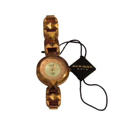 Akribos XXIV Swiss Quartz MOP Rose Gold Women display picture 1