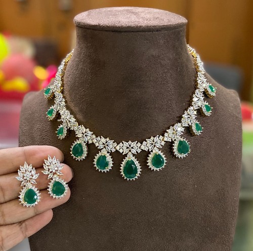 Gold Plated Indian Bollywood CZ AD 