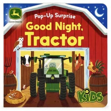 John Deere Kids Good Night Tractor on the Farm: Deluxe Lift-a-Flap  - VERY GOOD