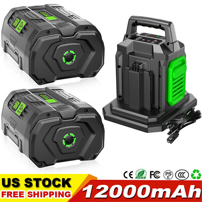 12Ah 9.6AH Battery For EGO 56Volt BA5600T POWER+ Lithium Ion BA2240 BA2800T New