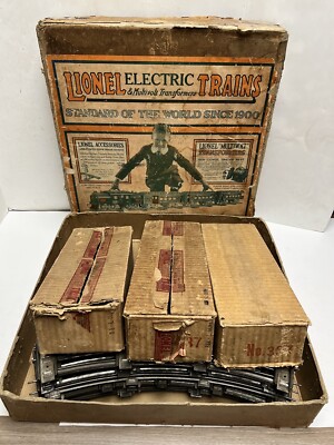 LIONEL PREWAR STANDARD GAUGE 347E SET - 8E LOCO W/337, 338 CARS W