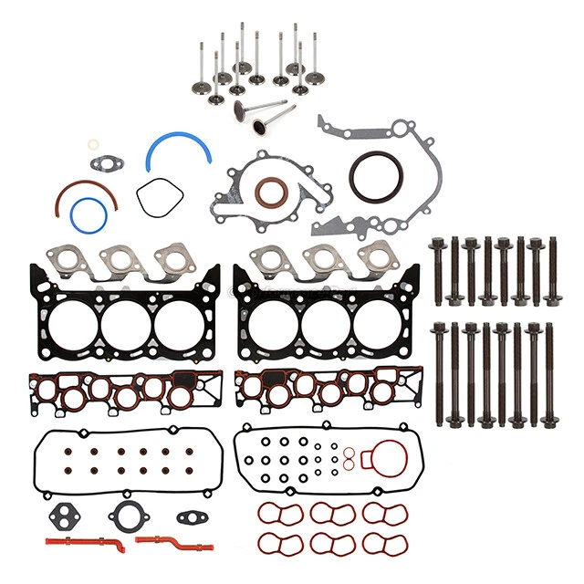 Juego completo de juntas válvulas de escape de admisión aptas para Ford Windstar 97-98 3,8 L con admisión de 4 mm Foto 2 de 4