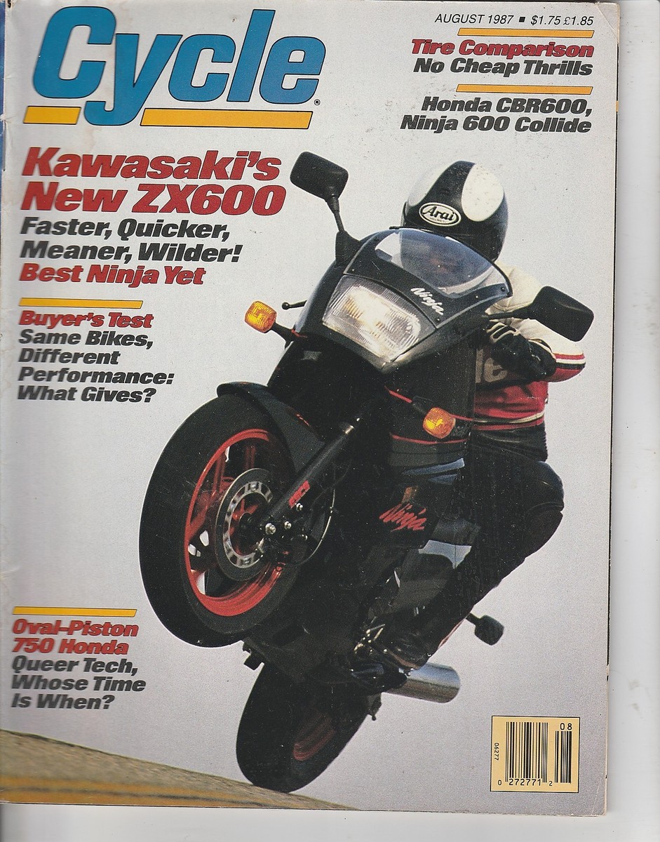AUG 1987 CYCLE motorcycle magazine KAWASAKI ZX600 | eBay