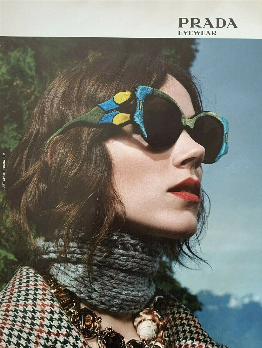 2017 PRADA Sunglasses Original Magazine Advertisement PRINT AD