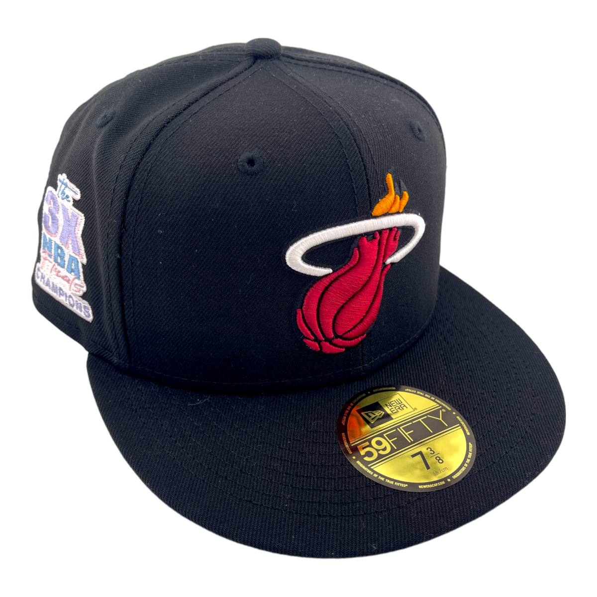 New Era Miami Heat 3x NBA Final Champions Patch Black/Blue UV