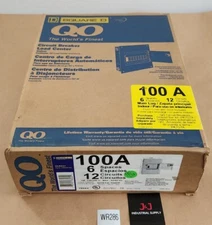 *NEW* Square D QO612L100DF 100A 6 Spaces 12 Circuits Enclosure 240V + Warranty!