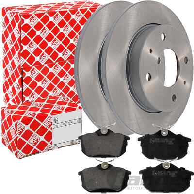 FEBI BREMSSCHEIBEN Ø250mm+BELÄGE HINTEN passend für MITSUBISHI COLT VI SMART 454