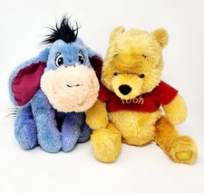 Disney Store Winnie The Pooh And Eeyore Plush Core Lot