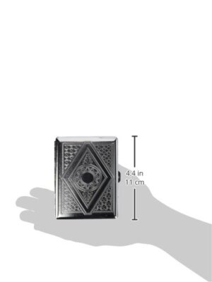 Victorian Era Crush Proof Chrome Cigarette Case 100mm King Size