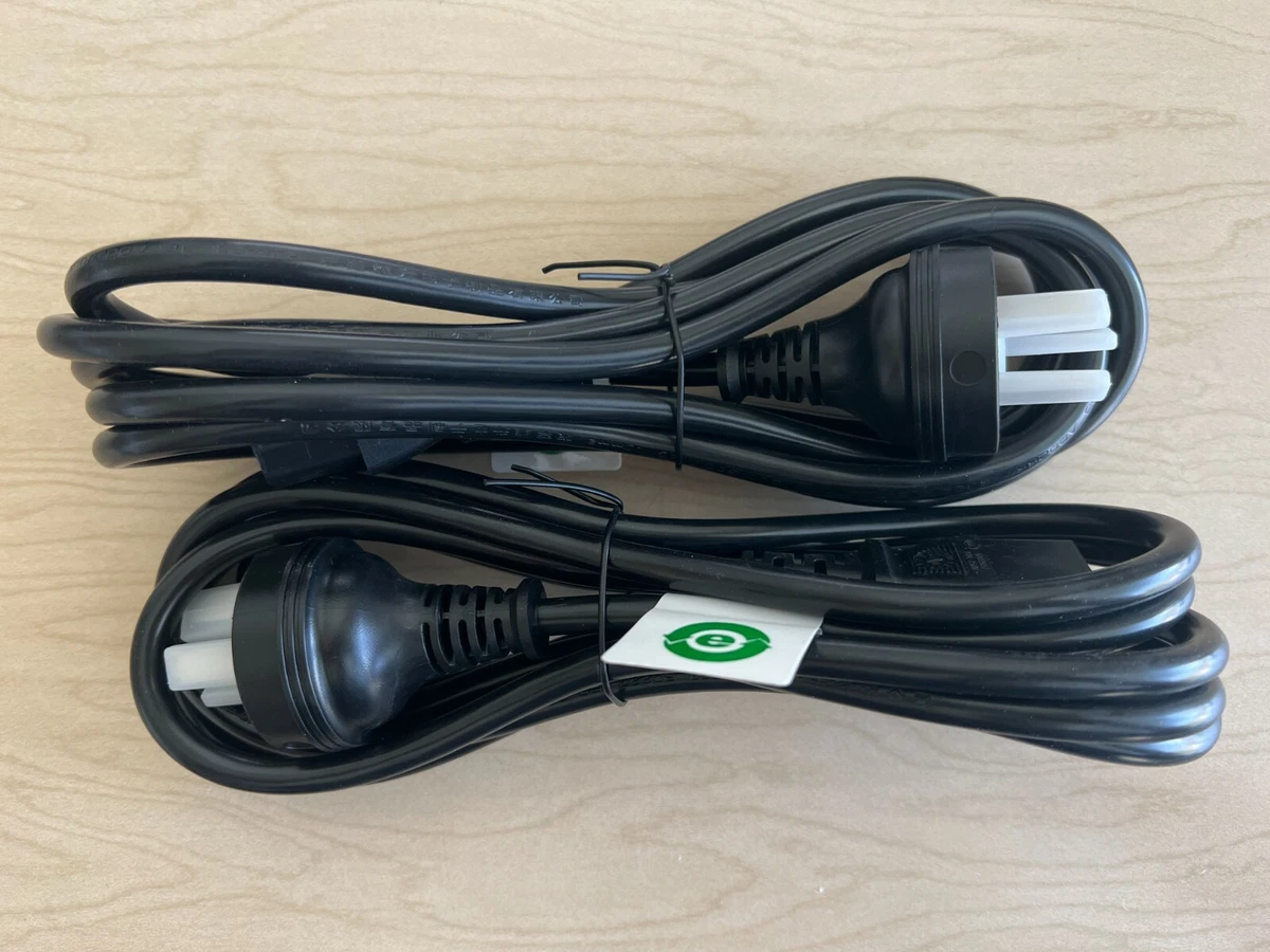 2x Quail 8590.098 2.5m China to IEC 60320 C13 10A 250V Mains Plug