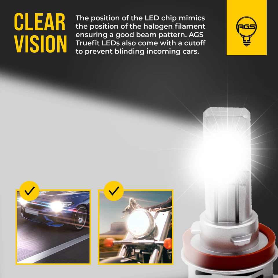 2 X AGS LED H11 12V Headlight Foglight For Ford Transit Bus 2010 2011 2012 2013 - image 4 of 4