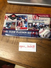 2001 Fleer Platinum Baseball HOBBY box. PUJOLS, Ichiro rookies Game-Used memor.