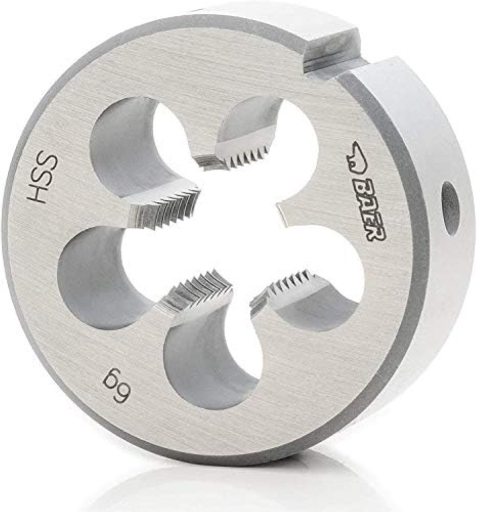 Filiera Tonda BAER M12 x 1,75 HSS DIN 223 - Taglio Esterno Metrico