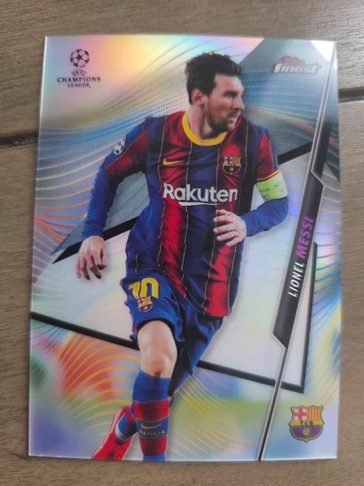 Lionel Messi 2020-21 Topps Finest #100 Refractor