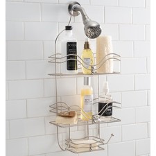 Ocean Design Iron Shower Caddy in Satin Nickel