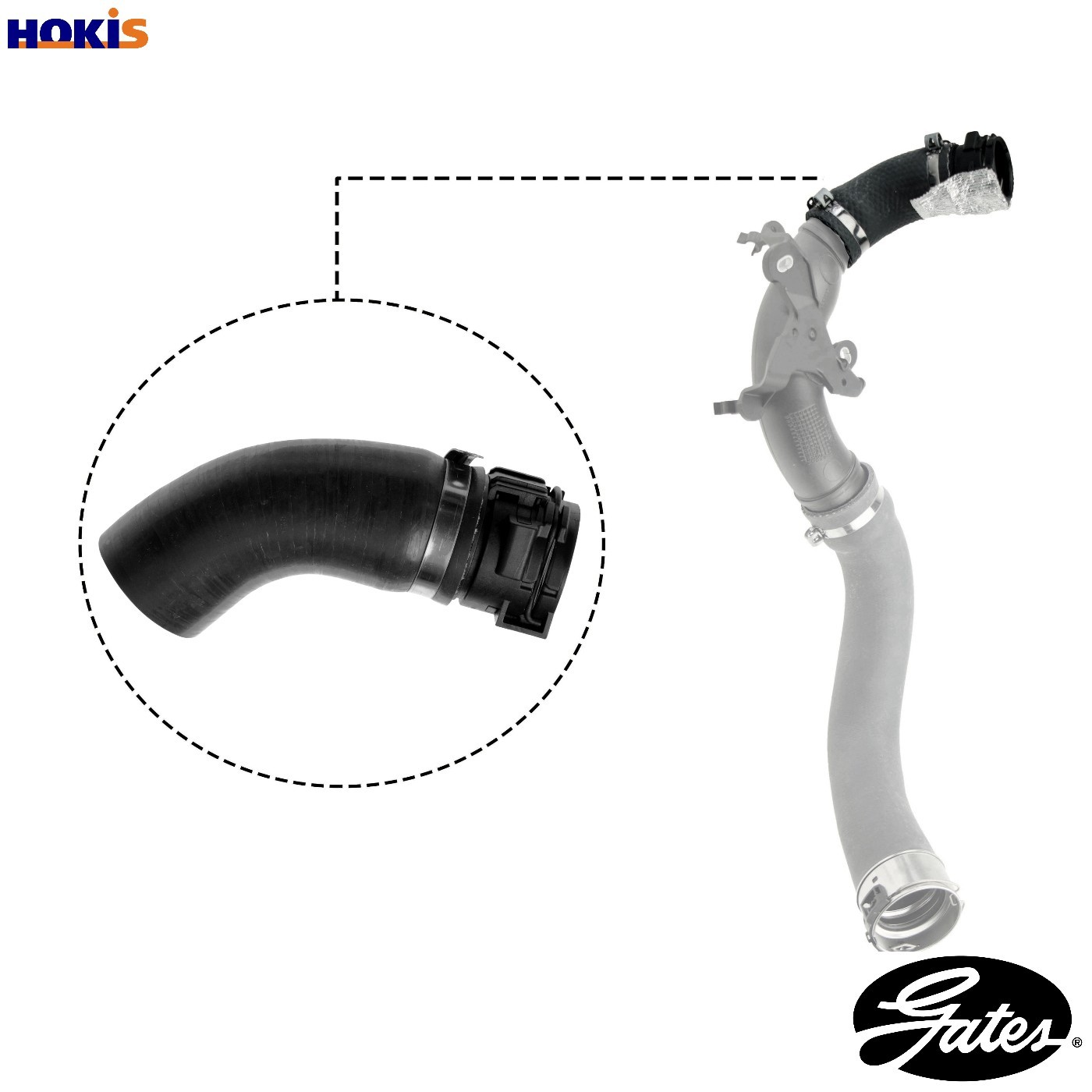 Air duct pipe Silicone 09-0527 GATES for DACIA RENAULT - Image 10