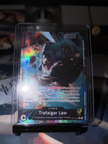 One Piece TCG Trafalgar Law Leader Parallel OP10-022 Alt Art Royal Blood