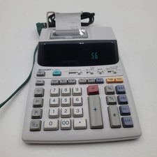 Sharp EL-1801V Printing Calculator 12 Digit 2-Color Working