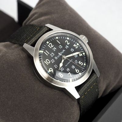 #ad #ad Bulova Hack 96A259 VWI Special Edition Black Dial Automatic Men#x27;s Watch $214.90