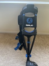 iWALK 3.0 Hands Free Knee Crutch Adjustable Leg Crutch Blue Black w/ Vibram Foot