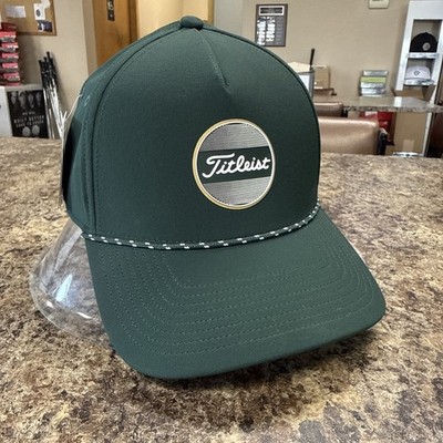 NEW LTD ED TITLEIST BOARDWALK ROPE SNAPBACK HAT. PINE  NWT  MASTERS COLORS