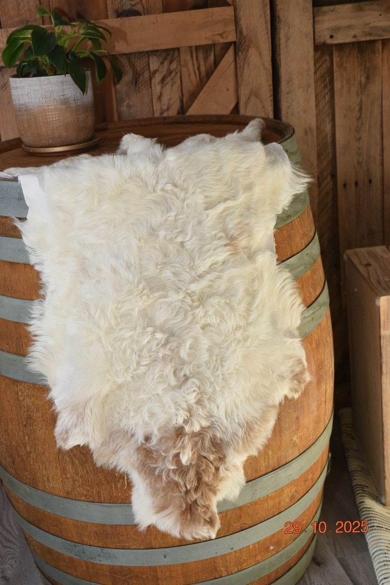 Genuine Tibetan Sheepskin Rug Curly Wool Soft Pliable Lambskin