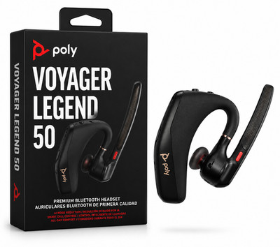 Plantronics Poly Voyager Legend 50 Premium Bluetooth Rechargeable Headset