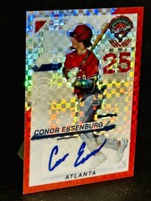 2025 Prospect Edition Prospect Ticket Conor Essenburg Auto Red Power /99 Braves⚾