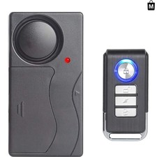 110dB Wireless Vibration Anti-Theft Alarm with Remote Control - Versatile Sec...