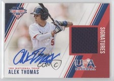 2018 USA Baseball Stars & Stripes and Material Signatures Alek Thomas Auto a8r