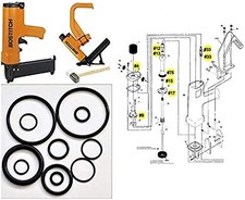 Pro-Parts New O-ring Maintenance Rebuild Kits For Bostitch Hardwood Black 